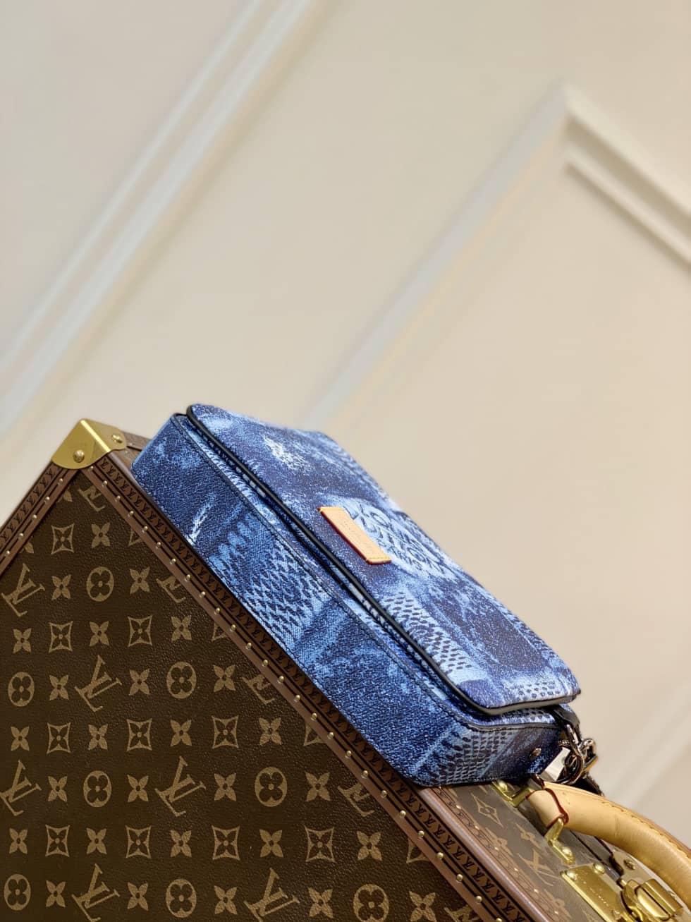 Louis Vuitton Trio Damier Salt Stone Blue N50068 Replica Messenger Bag