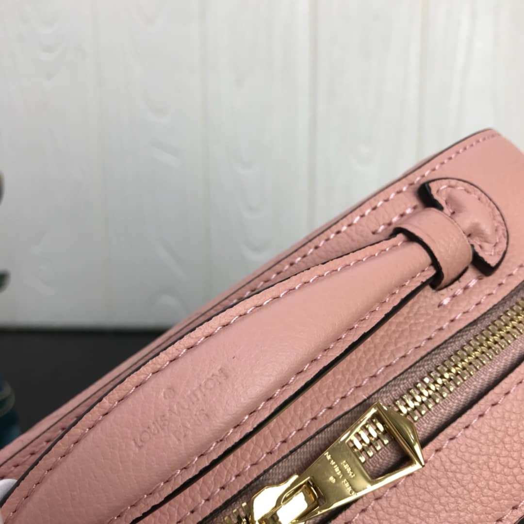 Louis Vuitton Saintonge Monogram Empreinte Replica Bag Pink M44593