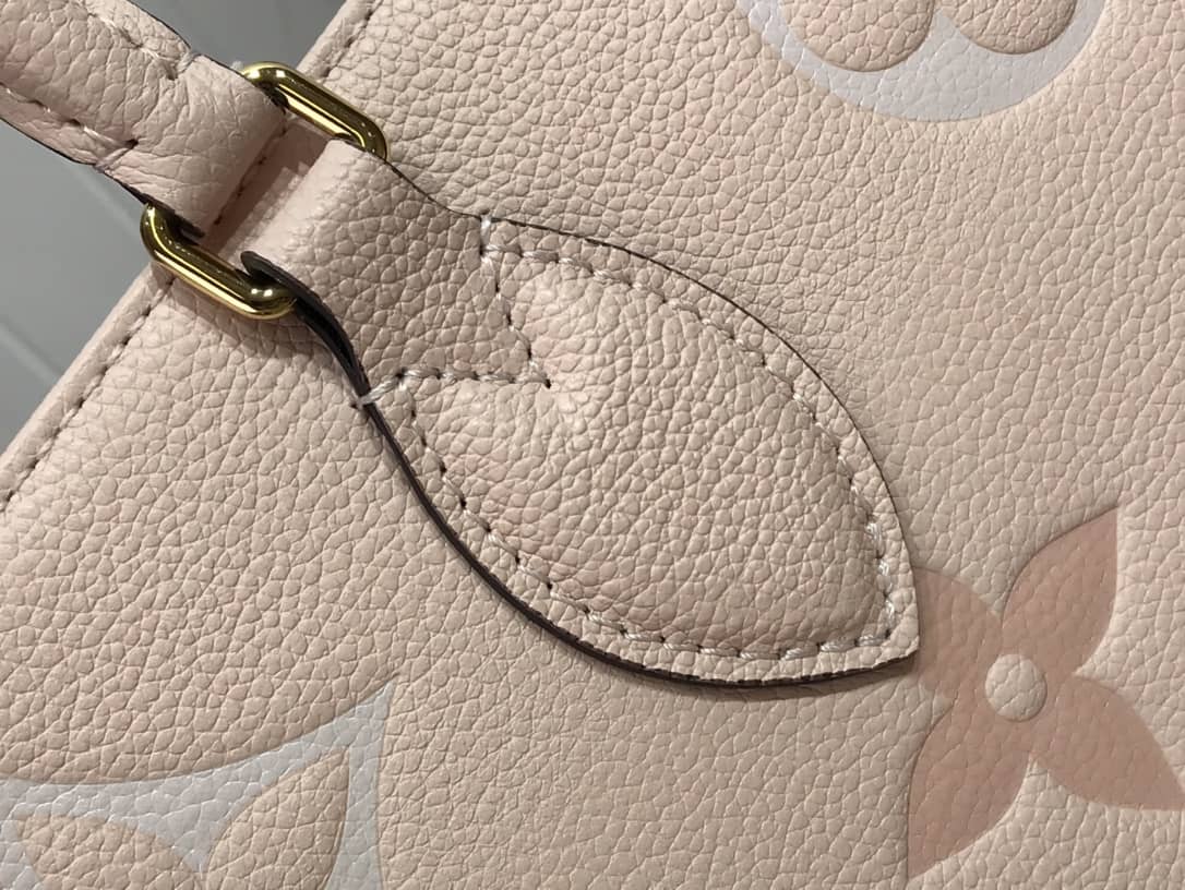 Louis Vuitton On the Go MM Monogram Empreinte Two-way Tote Replica Pink M45717