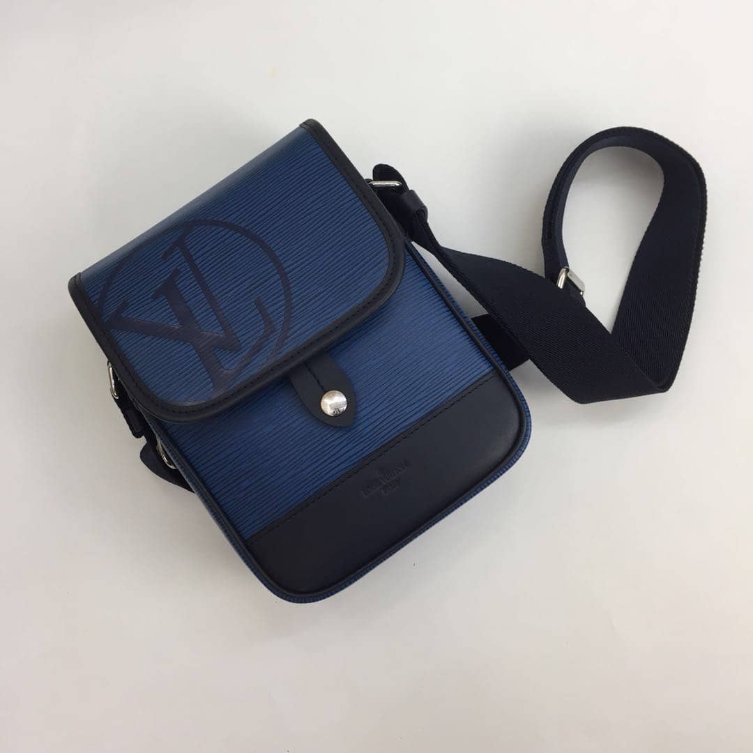 Louis Vuitton EPI Downtown BB Messenger Bag Replica Blue M53497
