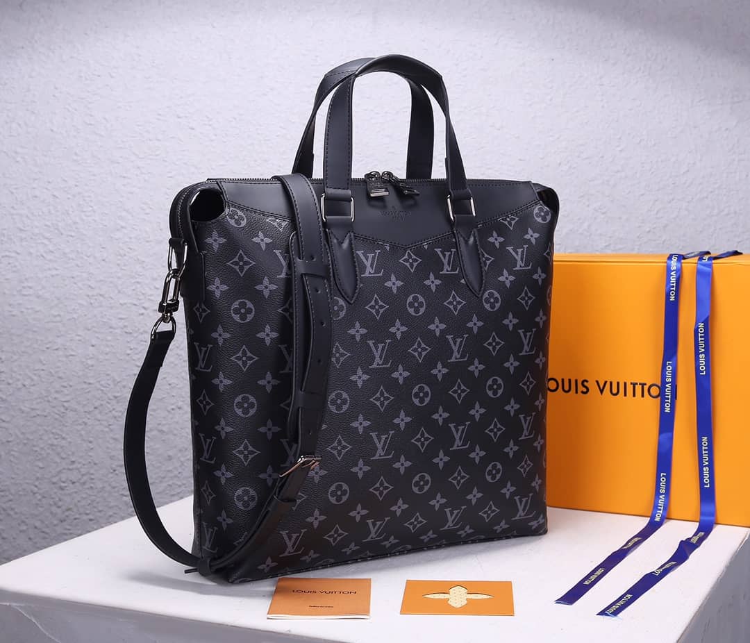 Louis Vuitton Explorer Monogram Eclipse Tote Business Bag Replica M40567