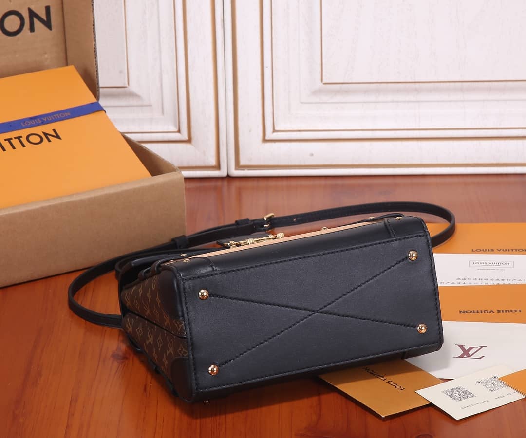 Louis Vuitton Trianon PM With Wooden Trim Monogram Canvas Replica Bag M45908