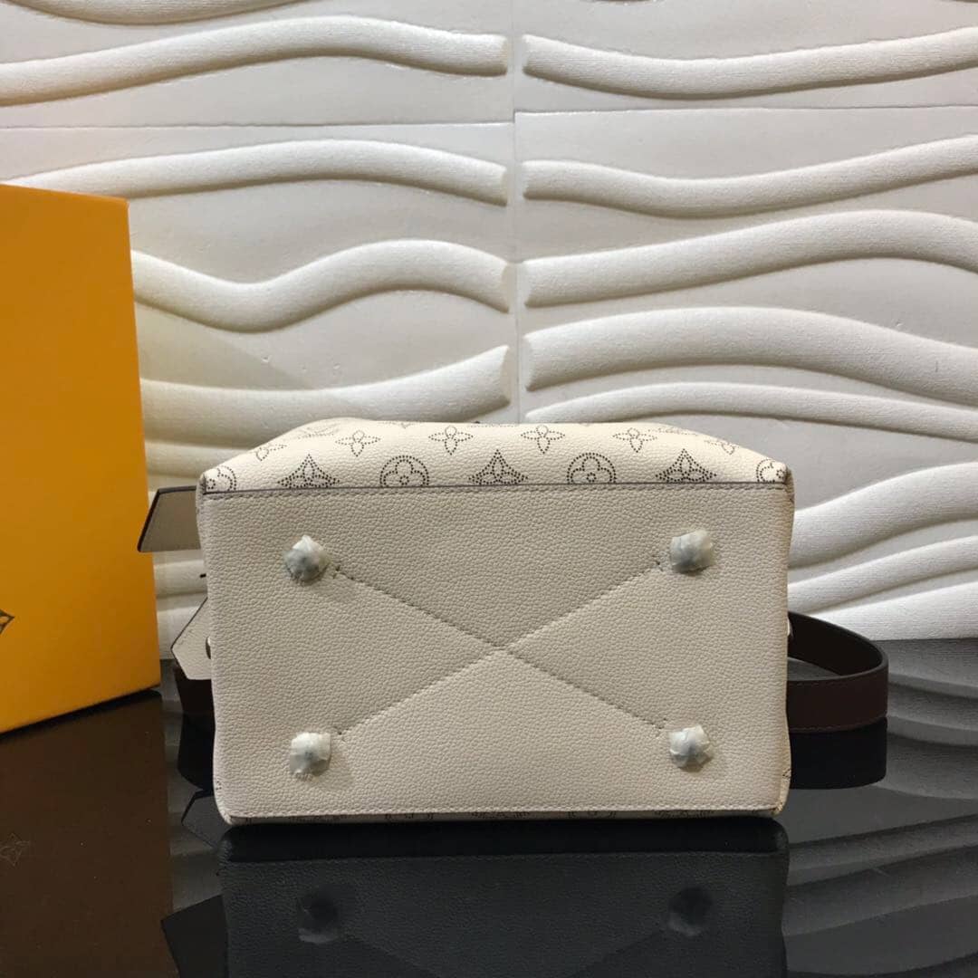 Louis Vuitton Mahina Muria Replica Handbag Beige White M55801