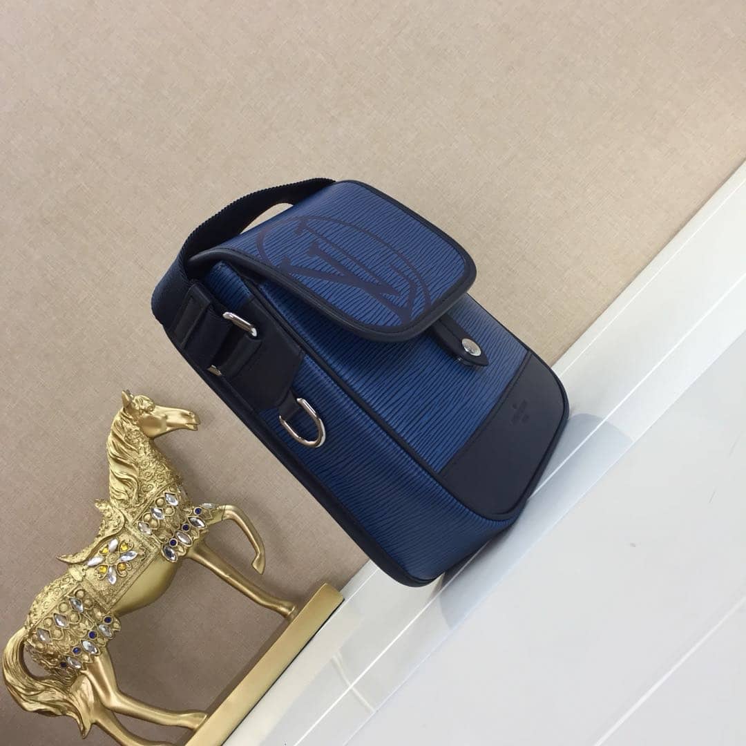Louis Vuitton EPI Downtown BB Messenger Bag Replica Blue M53497
