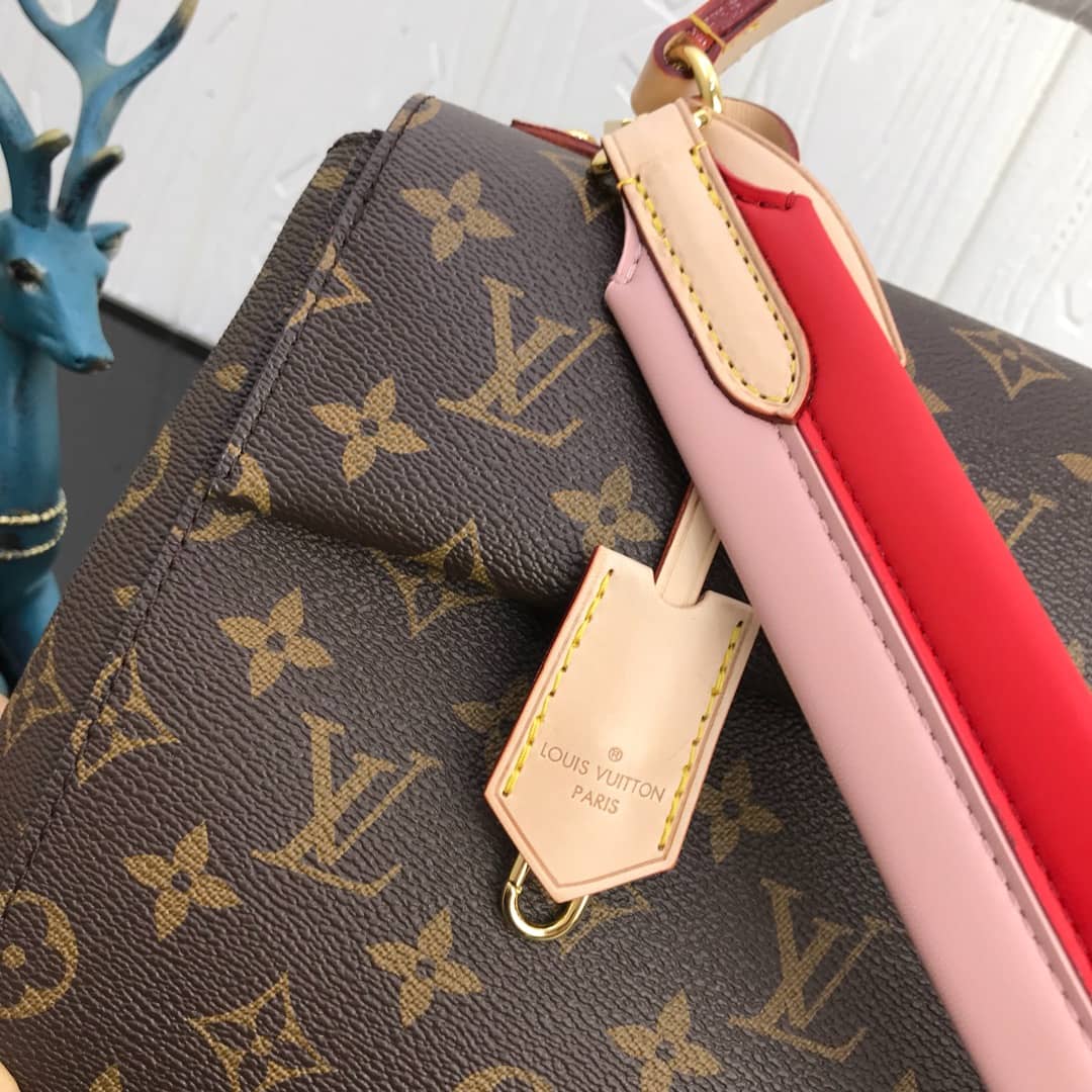 Louis Vuitton Cluny BB Monogram Canvas Shoulder Bag Replica Red M42738