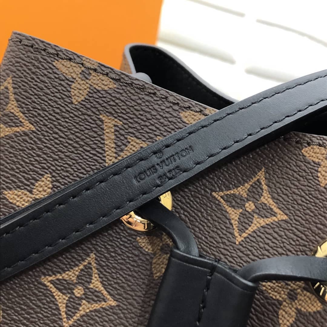 Louis Vuitton Noe Monogram Canvas Replica Bucket Bag Black