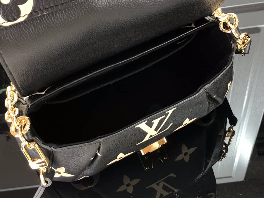 Louis Vuitton Favorite Monogram Empreinte Leather Replica Shoulder Bag Black M45836