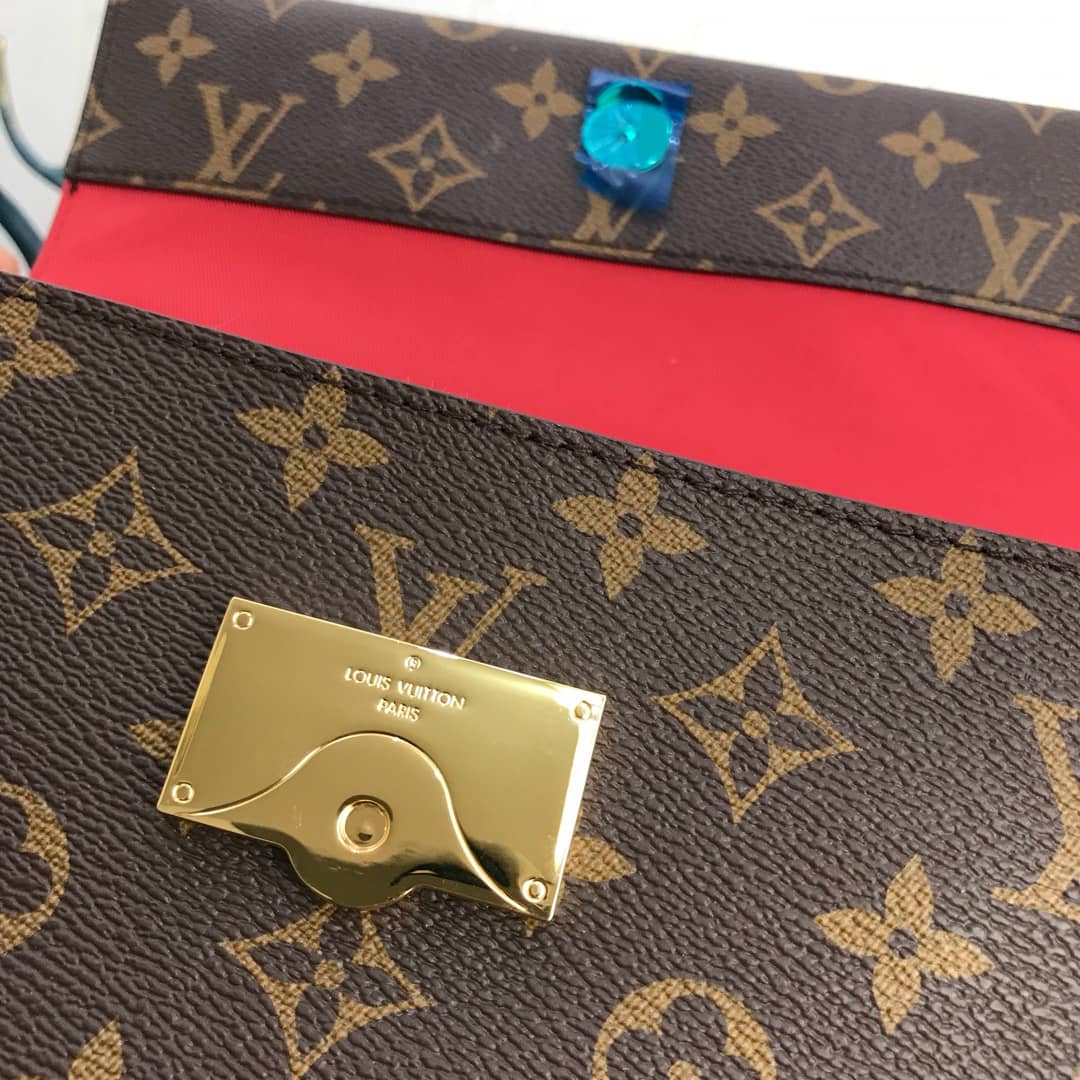 Louis Vuitton Cluny BB Monogram Canvas Shoulder Handbag Replica Red M42738