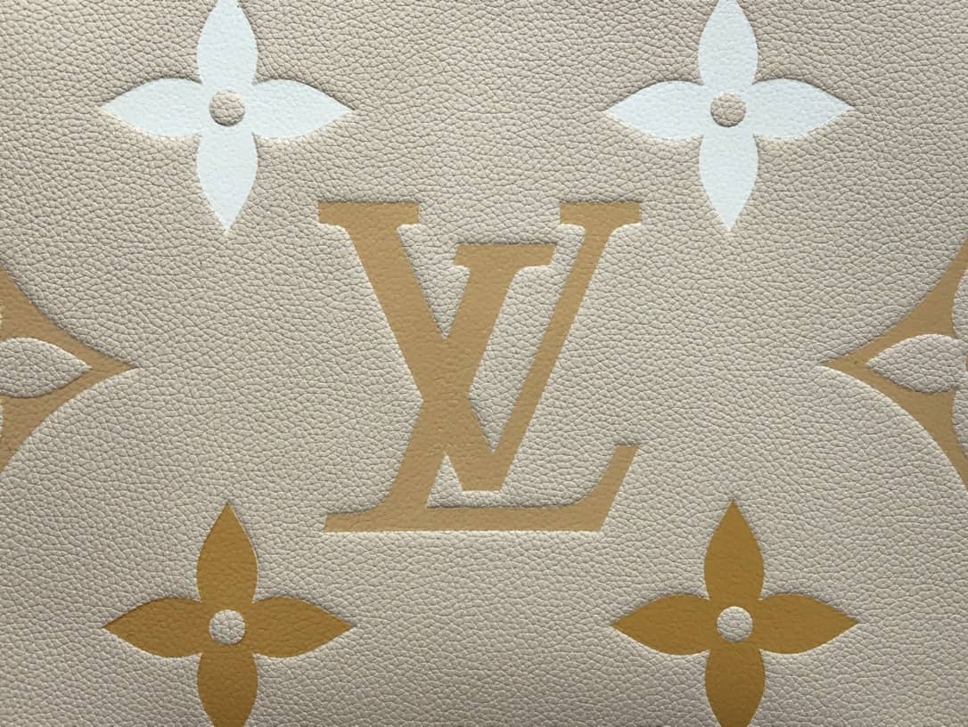 Louis Vuitton Summer Toiletry Pouch Monogram Empreinte Replica Apricot M80504