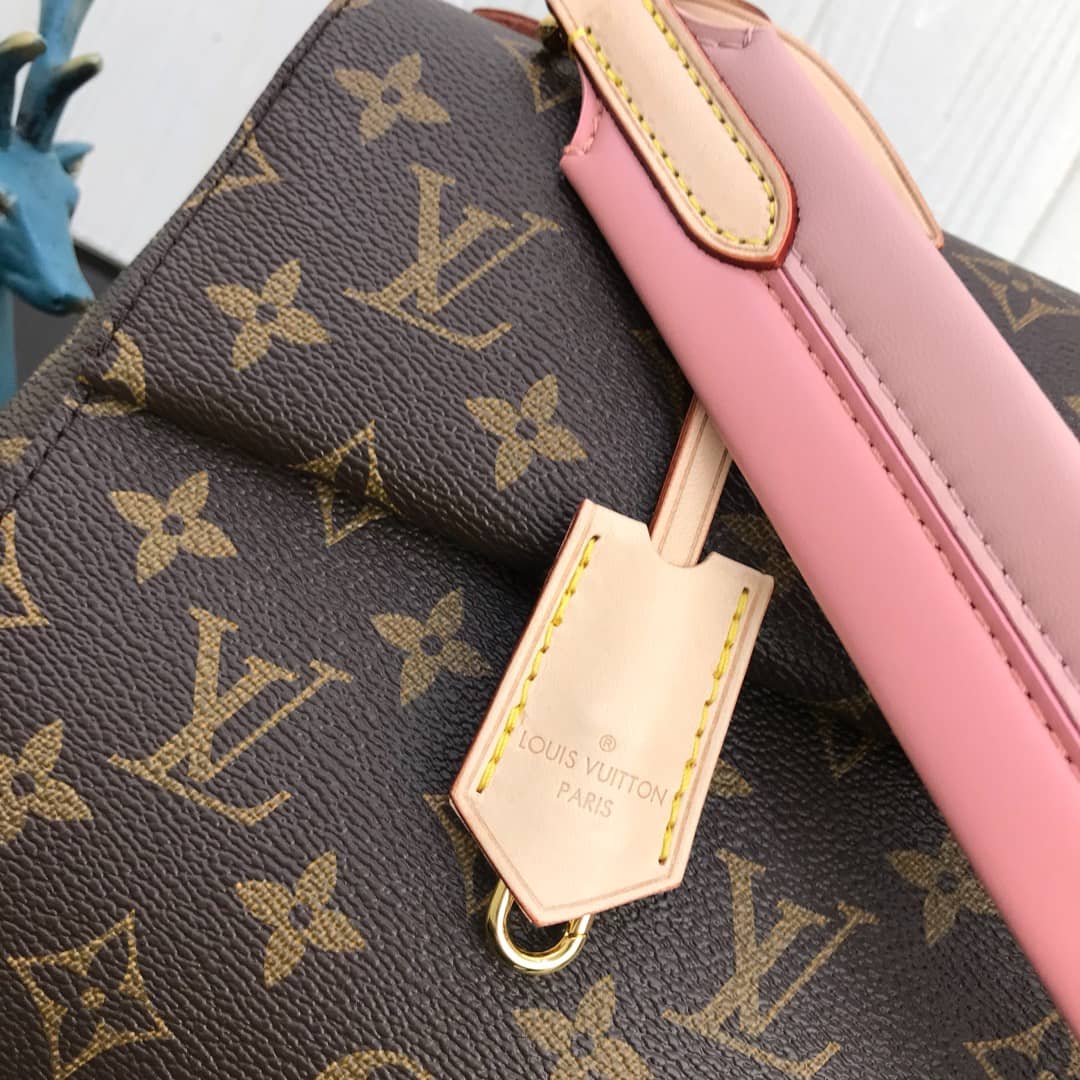 Louis Vuitton Cluny BB Monogram Canvas Shoulder Bag Replica Pink M42738