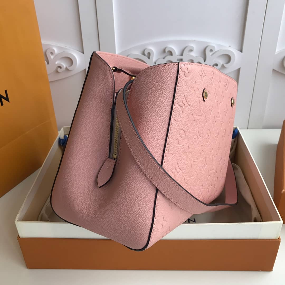 Louis Vuitton Monogram Montaigne MM Shoulder Bag Replica Pink M41048