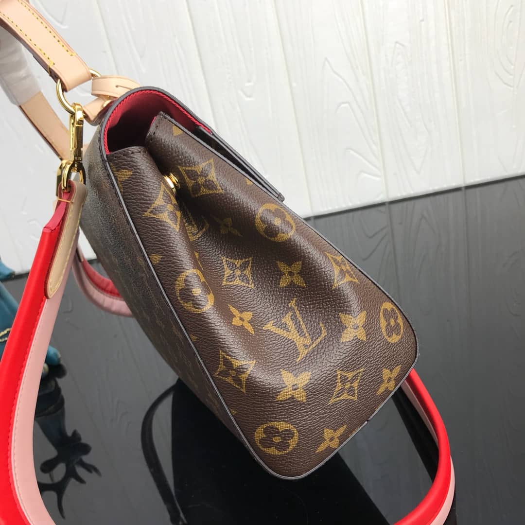 Louis Vuitton Cluny BB Monogram Canvas Shoulder Bag Replica Red M42738
