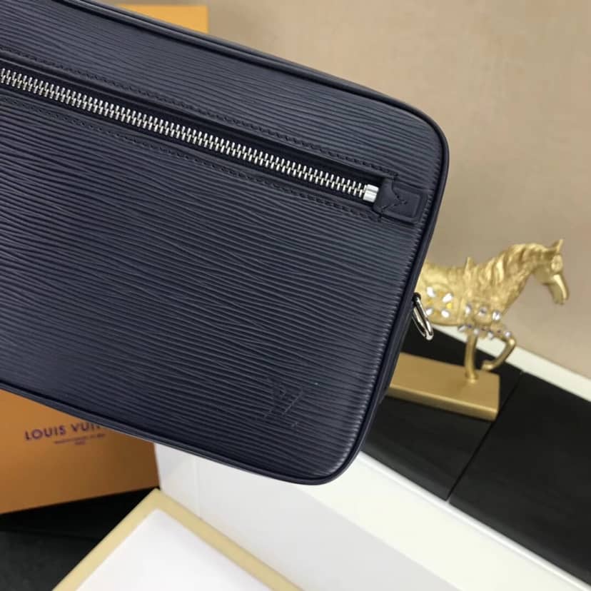 Louis Vuitton Kasai Clutch Epi Leather Replica Blue M51726