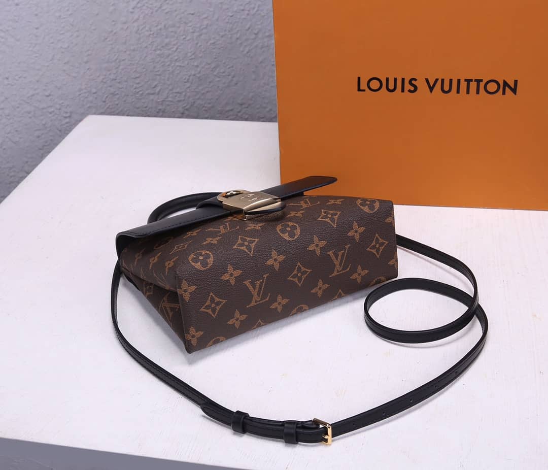 Louis Vuitton Locky BB 2way Replica Shoulder Bag Black M44141