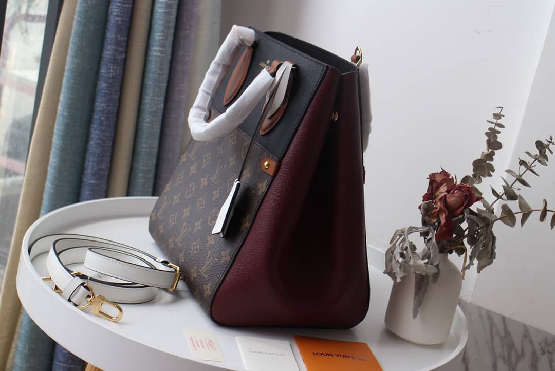 Louis Vuitton Monogram Fold MM 2way Tote Replica Black M45409