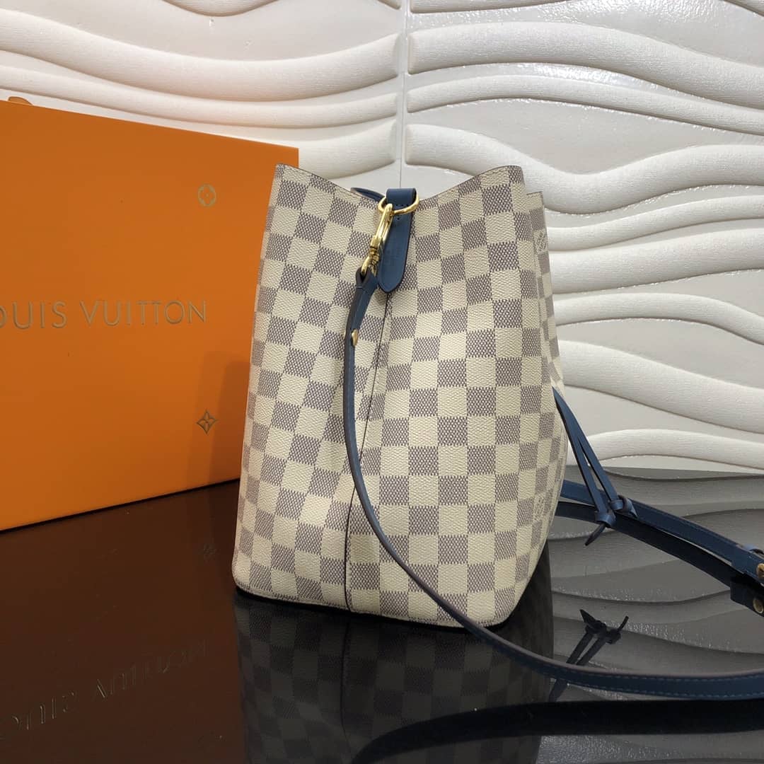 Louis Vuitton Neonoe Replica Bucket Bag Beige Blue M44020