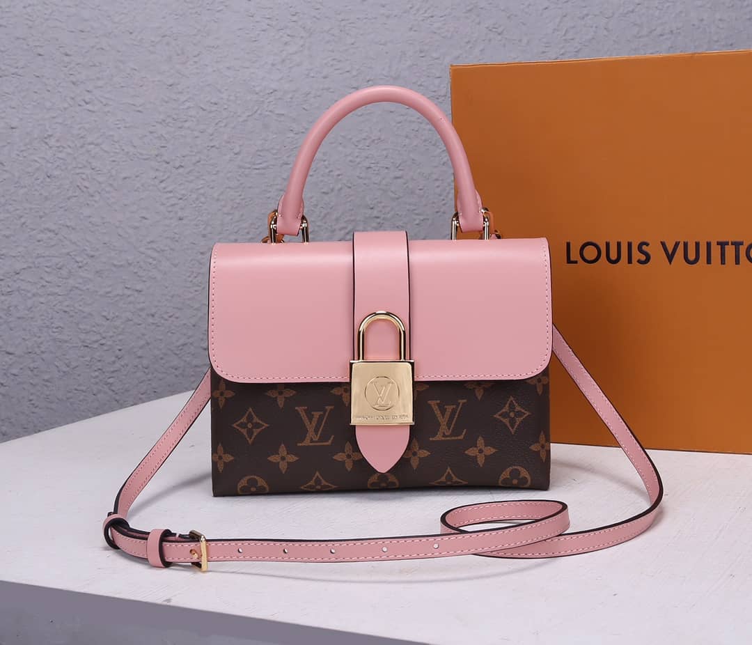 Louis Vuitton Locky BB 2way Replica Shoulder Bag Pink M44141