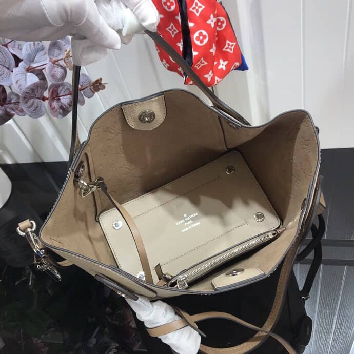 Louis Vuitton Mahina Hina PM Leather Tote Replica Apricot M54353