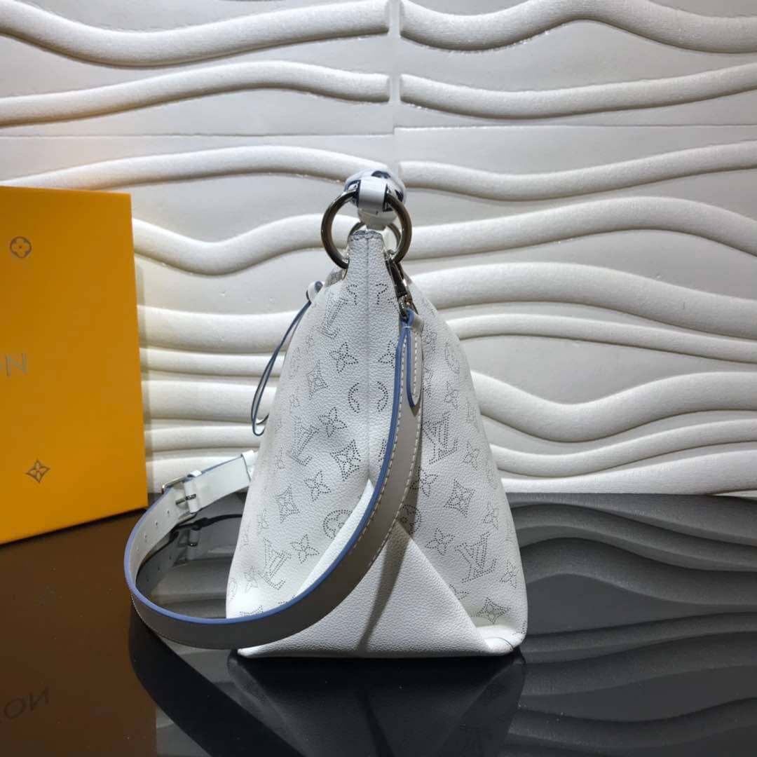 Louis Vuitton Beaubourg Hobo MM Mahina Leather Replica White M56073