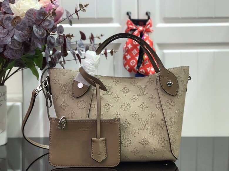 Louis Vuitton Mahina Hina PM Leather Tote Replica Apricot M54353
