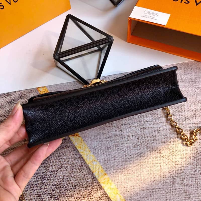 Louis Vuitton Monogram Empreinte Vavin Chain Long Wallet Replica Black M67839