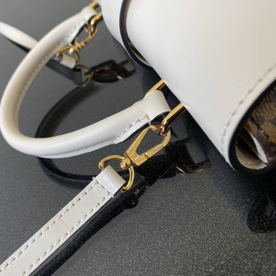 Louis Vuitton Monogram Canvas Locky BB Bag Replica White M44321