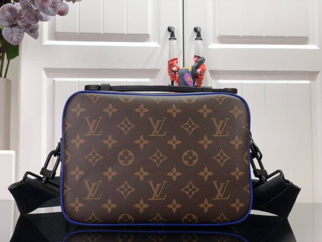 Louis Vuitton Lock Monogram Macassar Canvas Messenger Bag Replica M45806