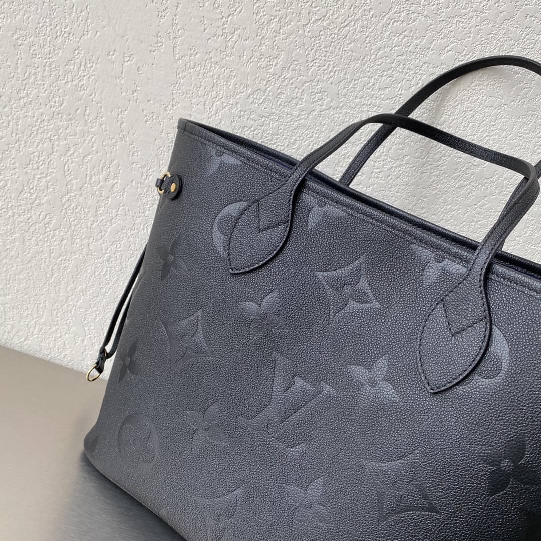 Louis Vuitton Neverfull Dupe MM Monogram Empreinte Leather Bag M45685