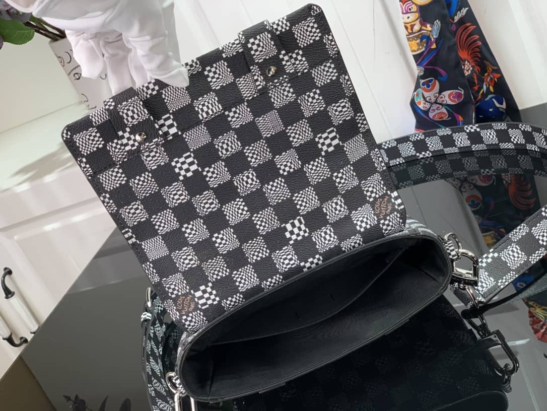 Louis Vuitton Damier Distorted Flap Soft Trunk 2Way Replica N50032