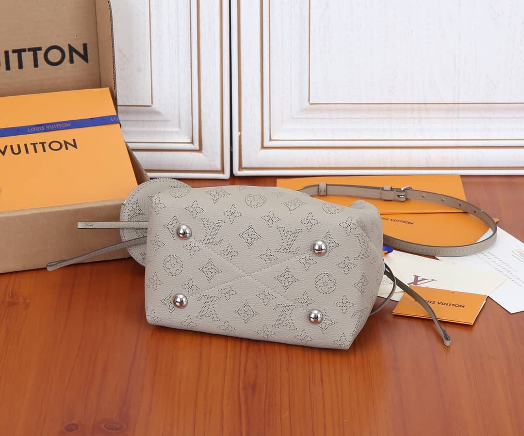 Louis Vuitton Bella Leather Replica Shoulder Bag Gray M57070