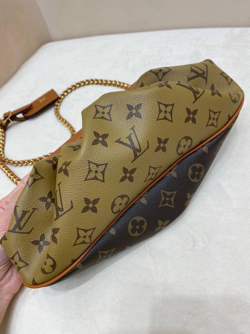 Louis Vuitton Monogram Canvas Boursicot EW Replica Bag Brown M45229