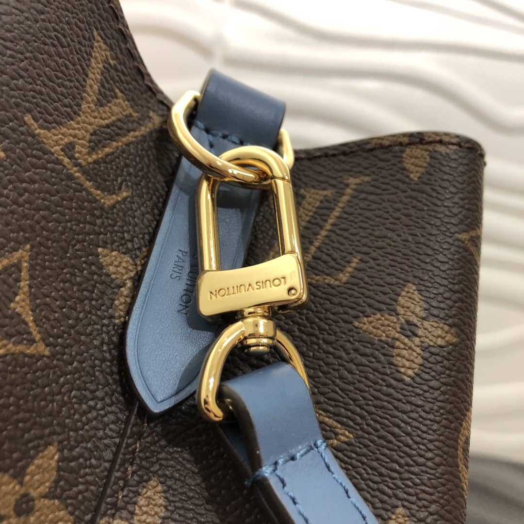 Louis Vuitton Noe Monogram Canvas Replica Bucket Bag Blue