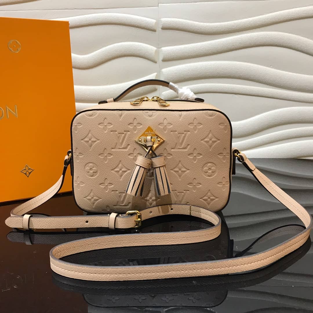 Louis Vuitton Monogram Empreinte Saintonge Replica Bag Beige M44606