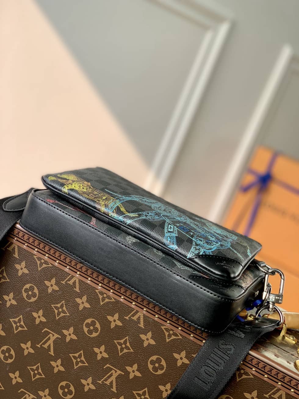 Louis Vuitton Trio Damier Graphite N58040 Replica Messenger Bag