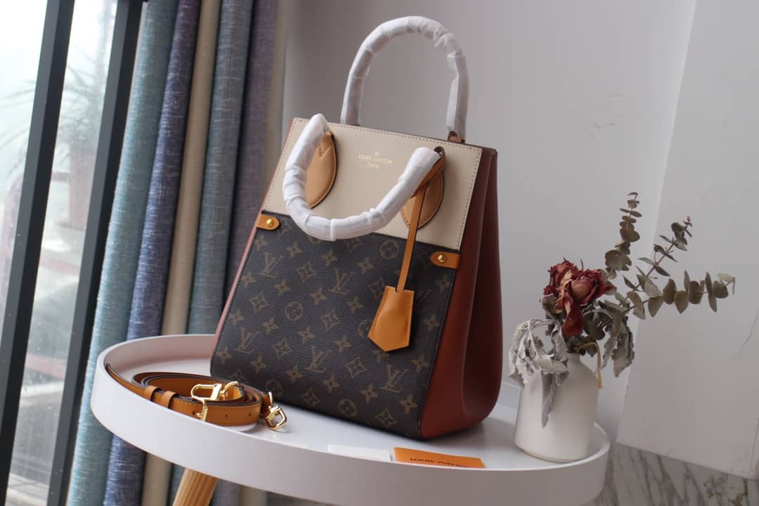 Louis Vuitton Monogram Fold MM 2way Tote Replica White M45409