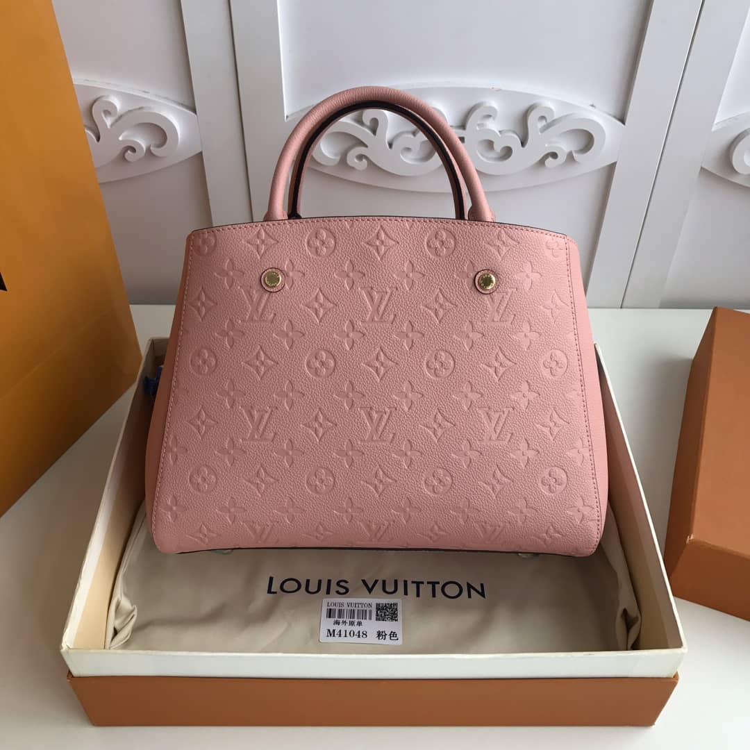 Louis Vuitton Monogram Montaigne MM Shoulder Bag Replica Pink M41048
