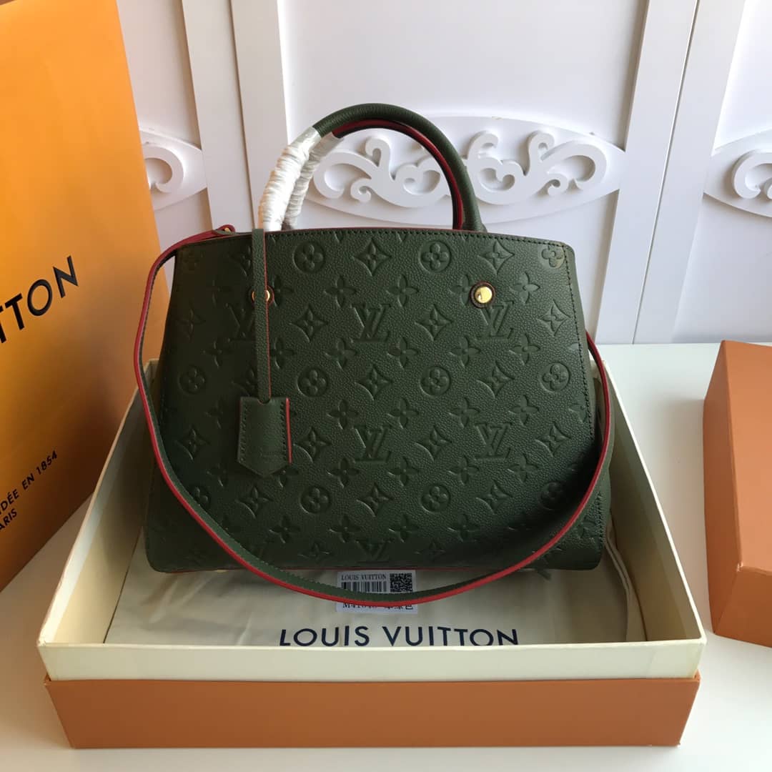Louis Vuitton Monogram Montaigne MM Shoulder Bag Replica Green M41048