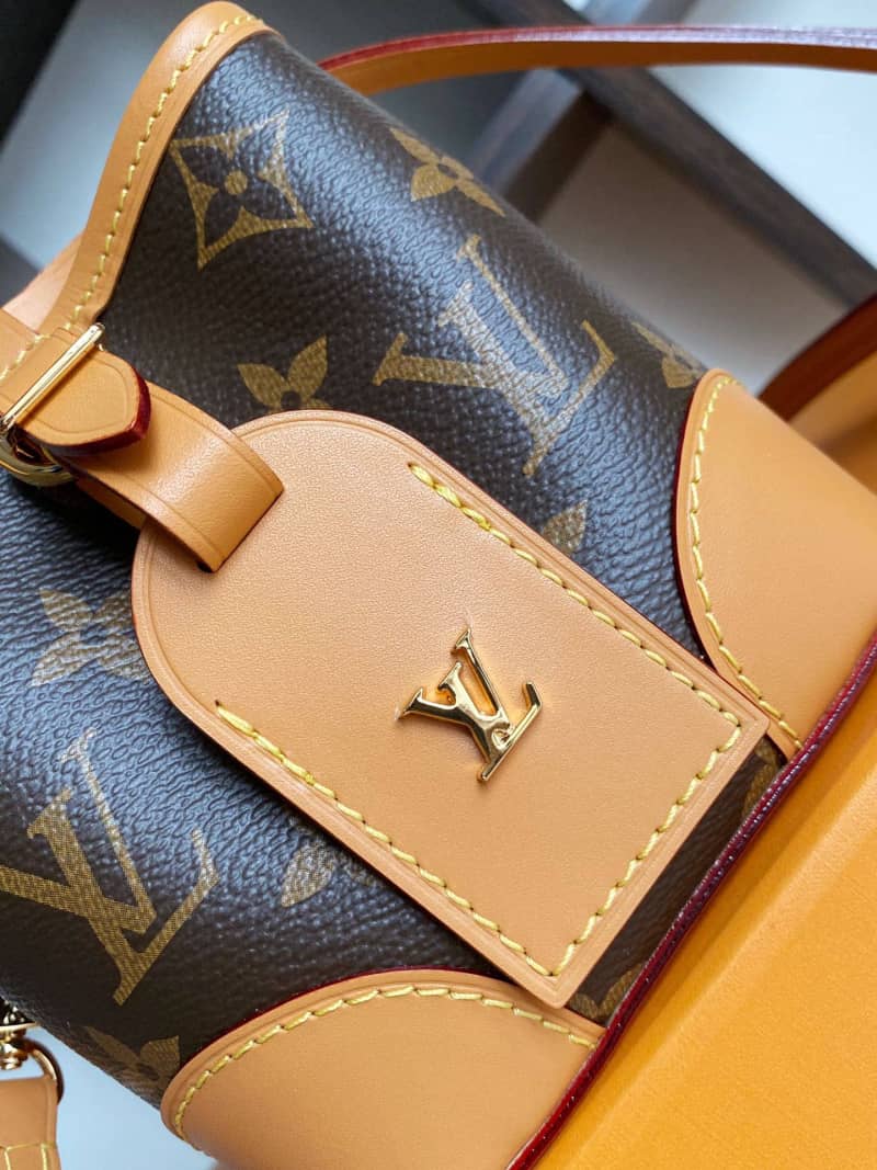 Louis Vuitton Monogram Coated Canvas Replica Crossbody Bag Brown M57099
