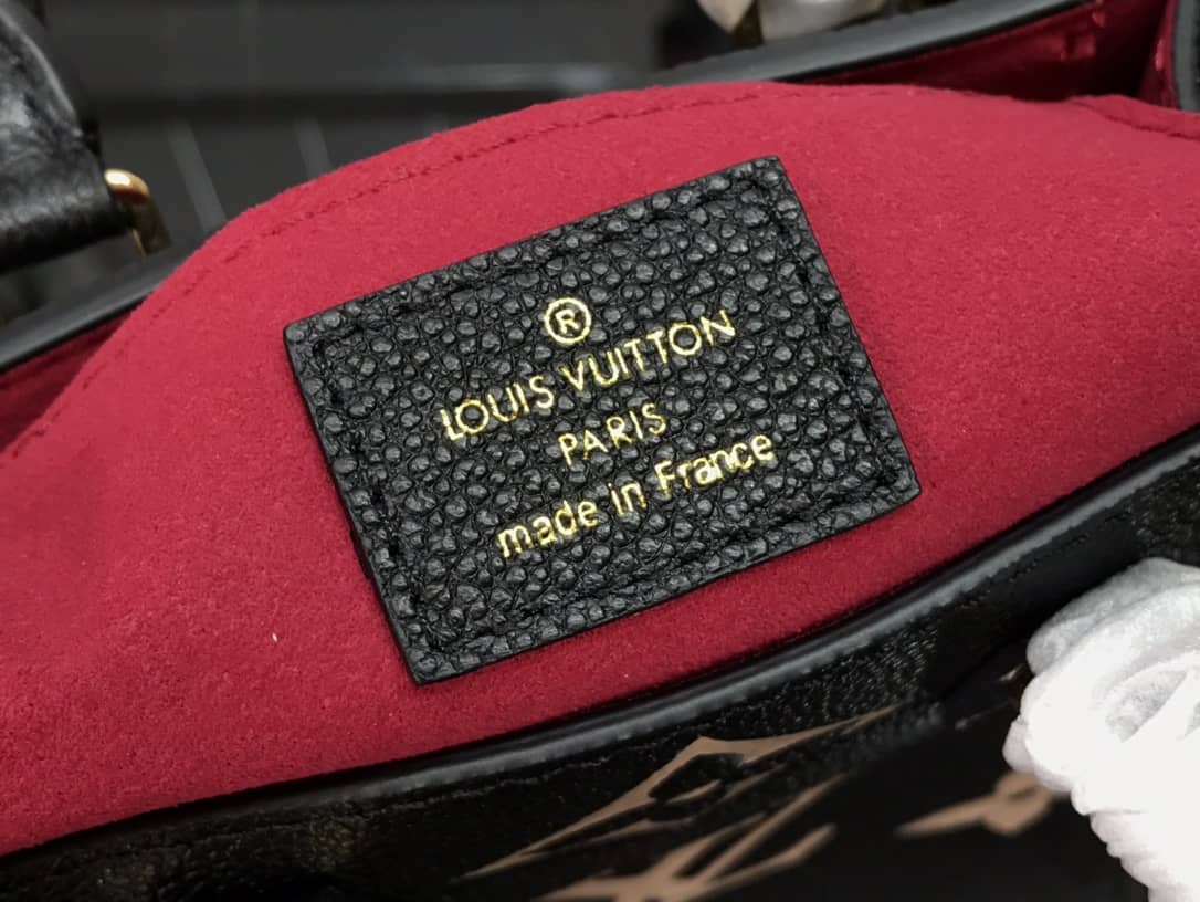 Louis Vuitton Monogram Petit Sac Plat Bag Replica Black M80449