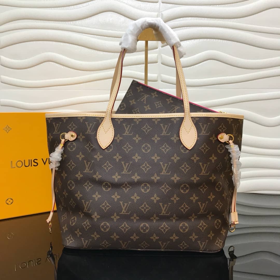 Louis Vuitton Monogram Neverfull MM Bag Replica Pink M40995