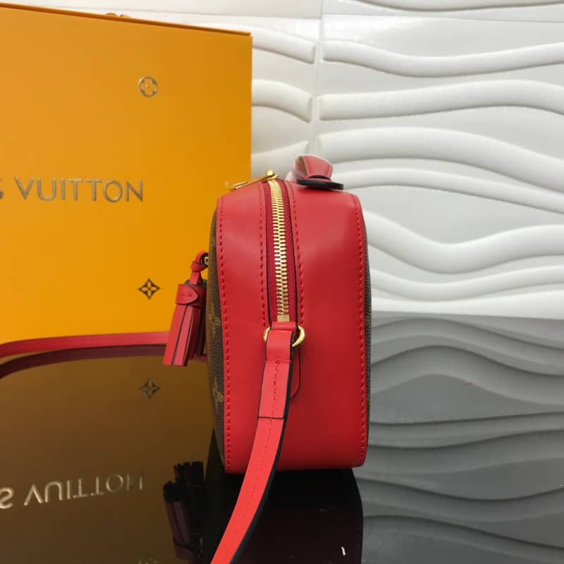 Louis Vuitton Saintonge Monogram Canvas Replica Shoulder Bag Red M43557
