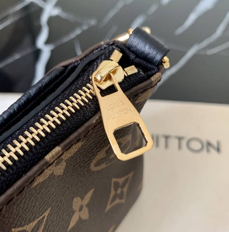 Louis Vuitton Pallas Replica Clutch Monogram 2way Black M41638