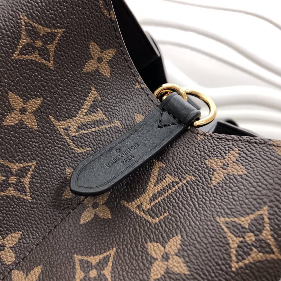 Louis Vuitton Neonoe Replica Bucket Bag Brown Black M44020