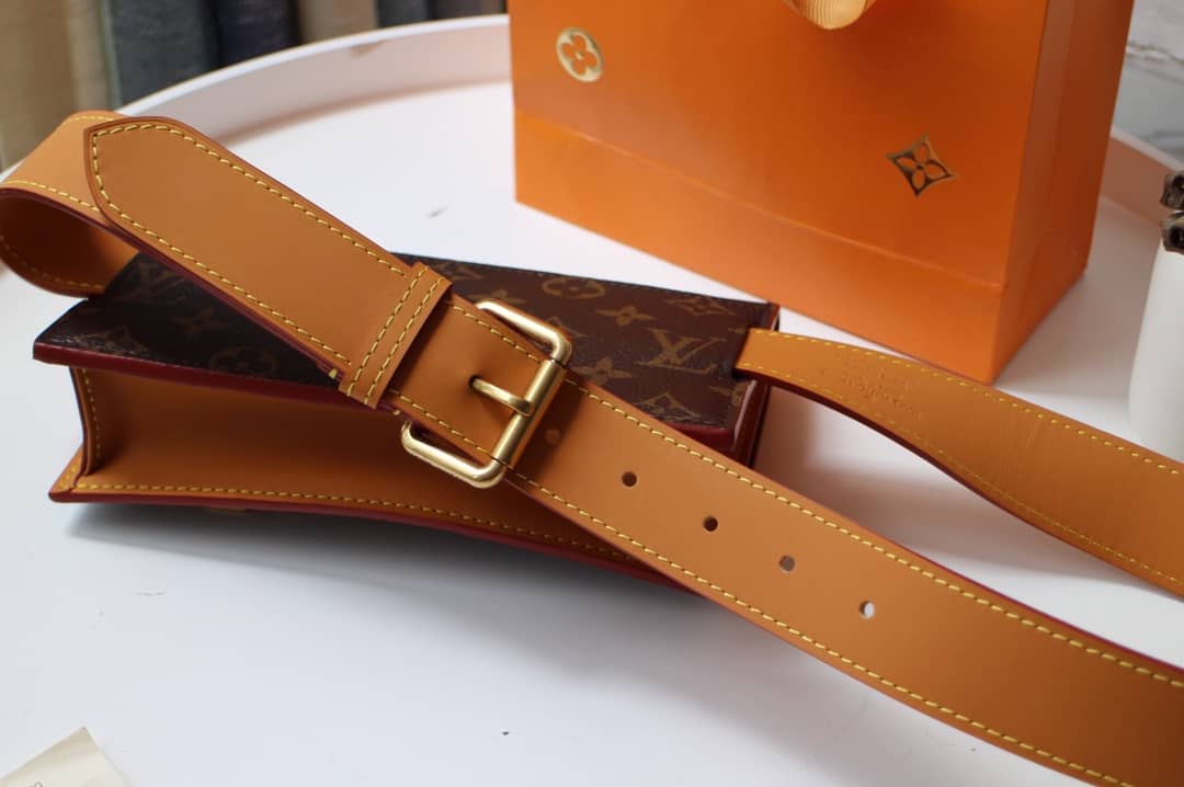 Louis Vuitton Monogram S Lock PM Replica Belt Bag M44667