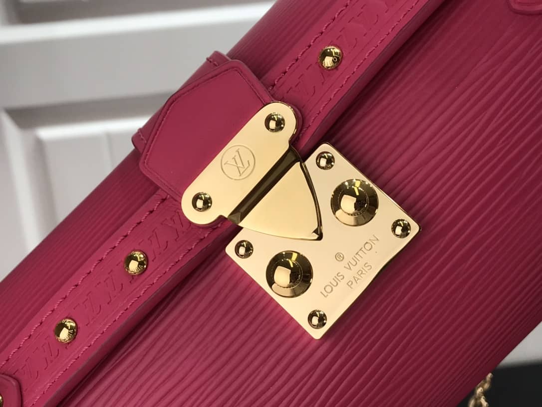 Louis Vuitton Papillon Trunk Monogram Chain Replica Crossbody Bag Pink M57836