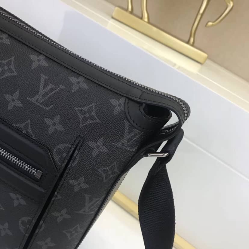 Louis Vuitton Odyssey Monogram Eclipse MM Messenger Bag Replica M44224