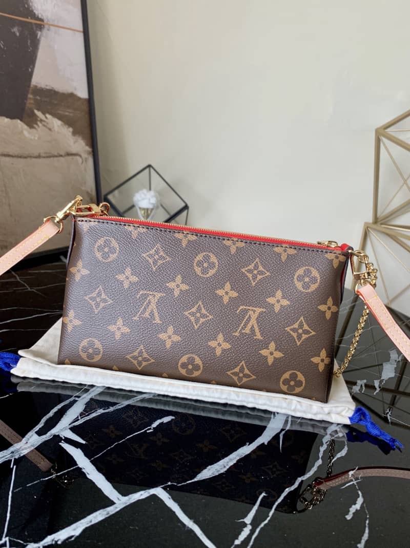 Louis Vuitton Pallas Replica Clutch Monogram 2way Red M41638