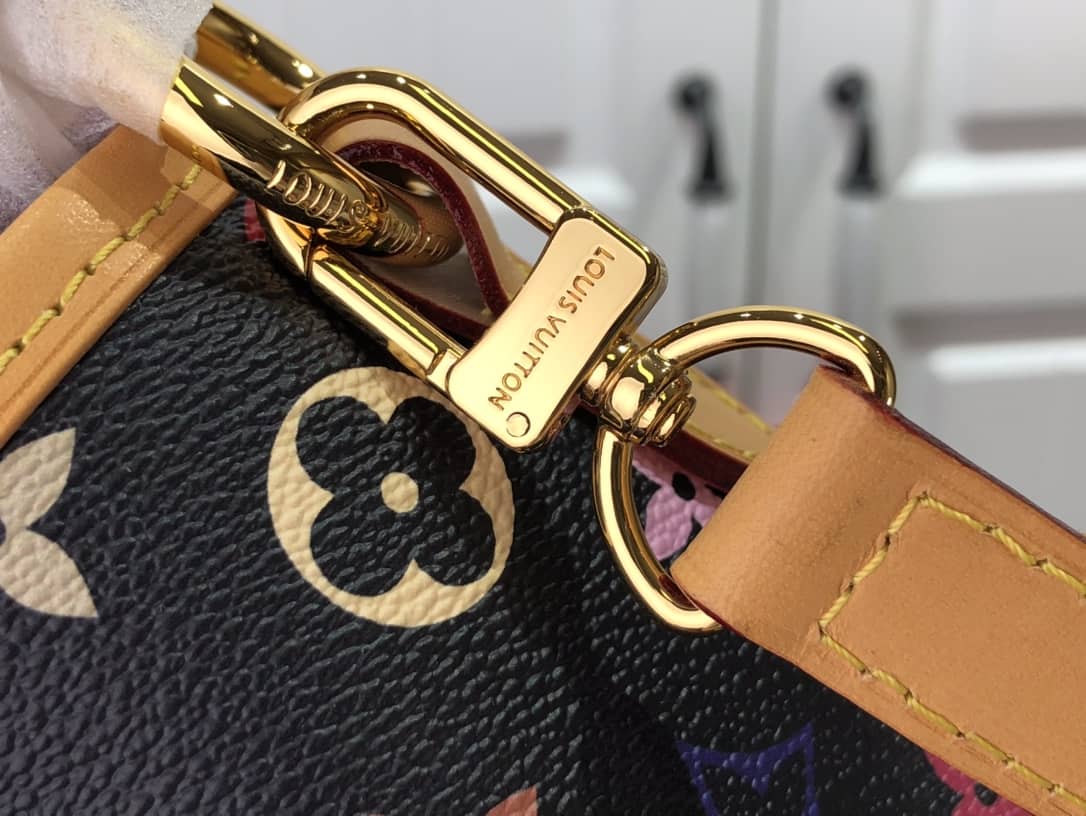 Louis Vuitton Delightful PM Monogram Multicolor Shoulder Bag Replica Black M40352