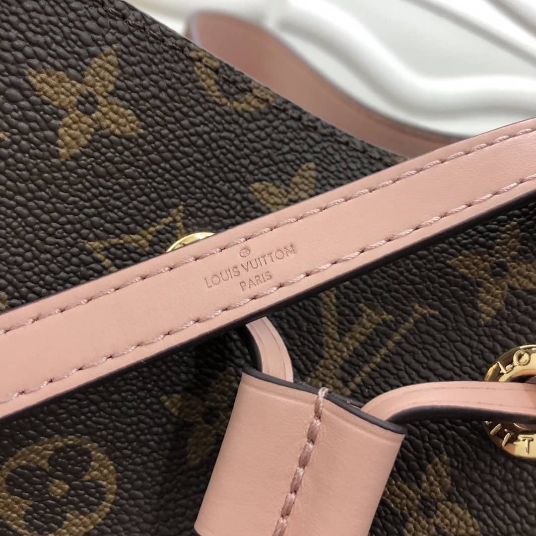 Louis Vuitton Neonoe Replica Bucket Bag Brown Pink M44020