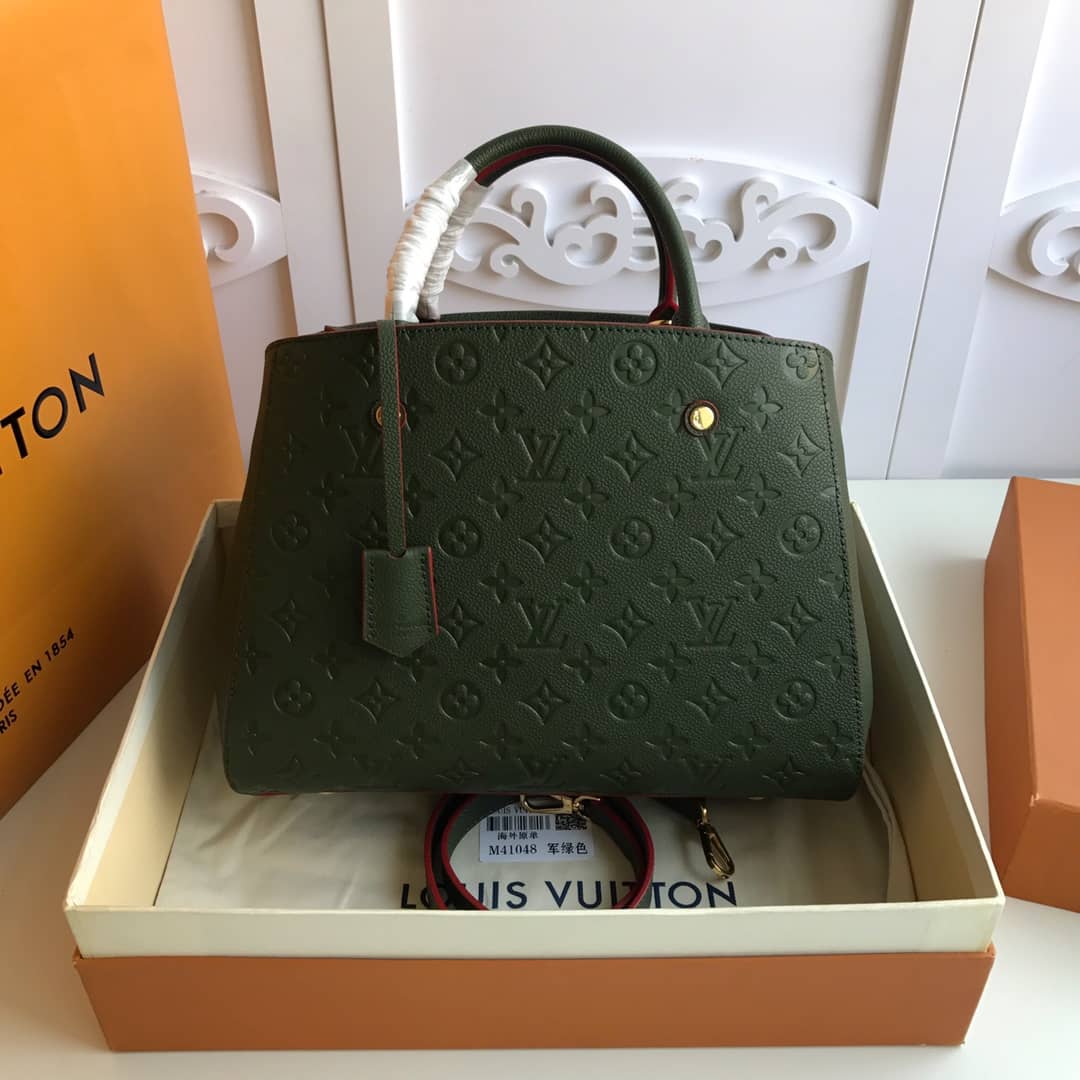 Louis Vuitton Monogram Montaigne MM Shoulder Bag Replica Green M41048